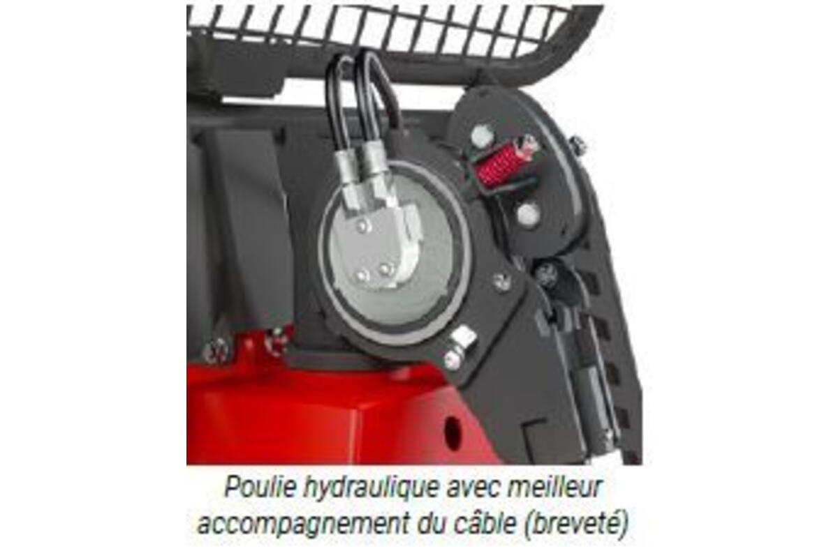 Treuil à commande électrohydraulique avec radiocommande + poulie déroulante V.2024